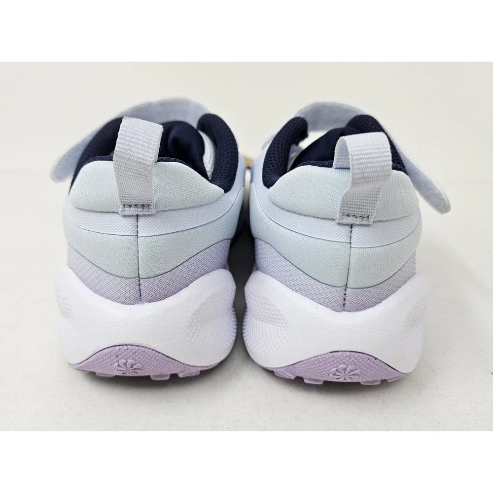 Nike Revolution 7 PSV Kids Running Shoes Size 12.5c Gray/Navy Blue/Lilac NEW!